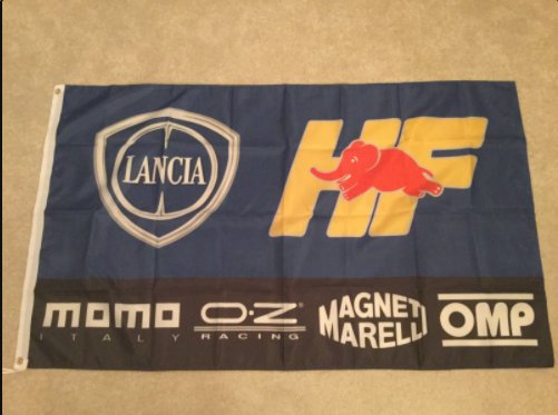 Lancia Delta Flag3X5 Ft Polyester Banner USA 90x150cm