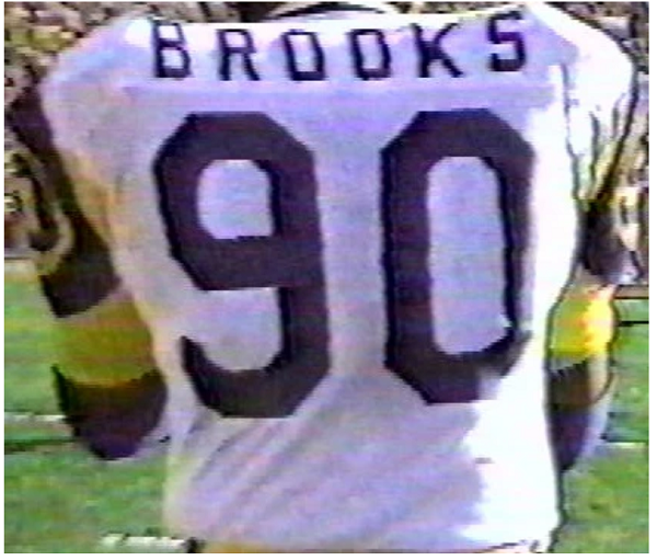 Larry Brooks Jersey Los Angeles Rams Custom Throwback Football White
