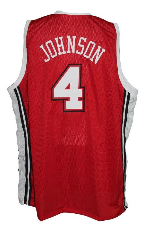 Larry Johnson Jersey #4 Unlv College Basketball Red