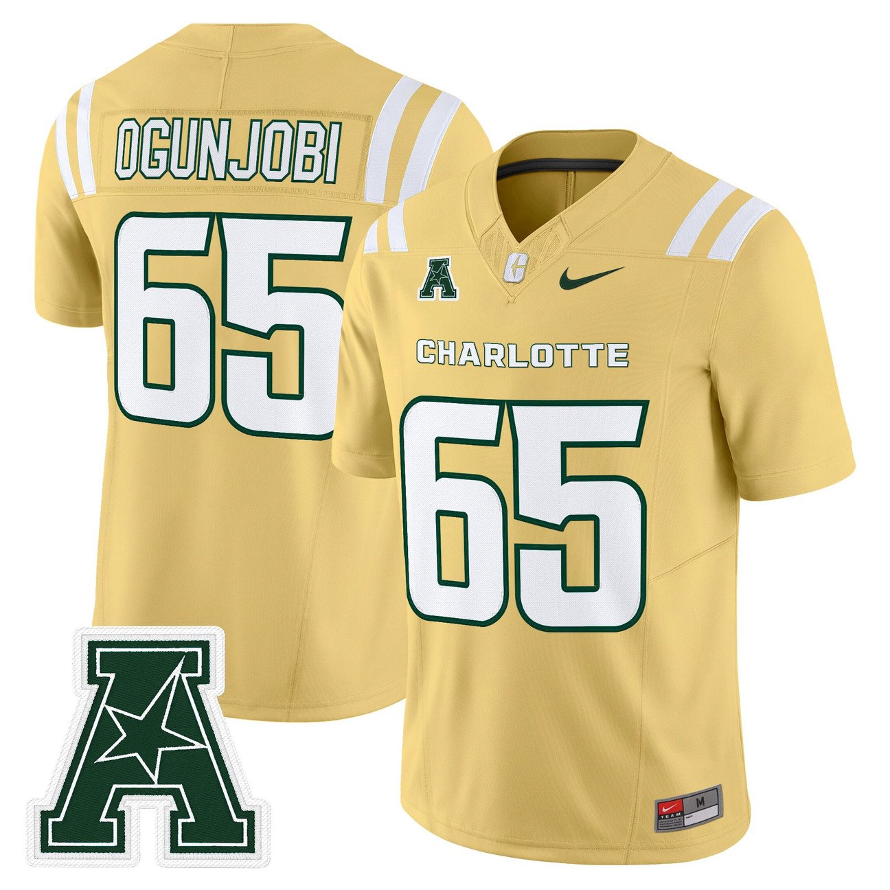 Larry Ogunjobi Jersey #65 Charlotte 49ers 2025 Vapor Limited Stitched