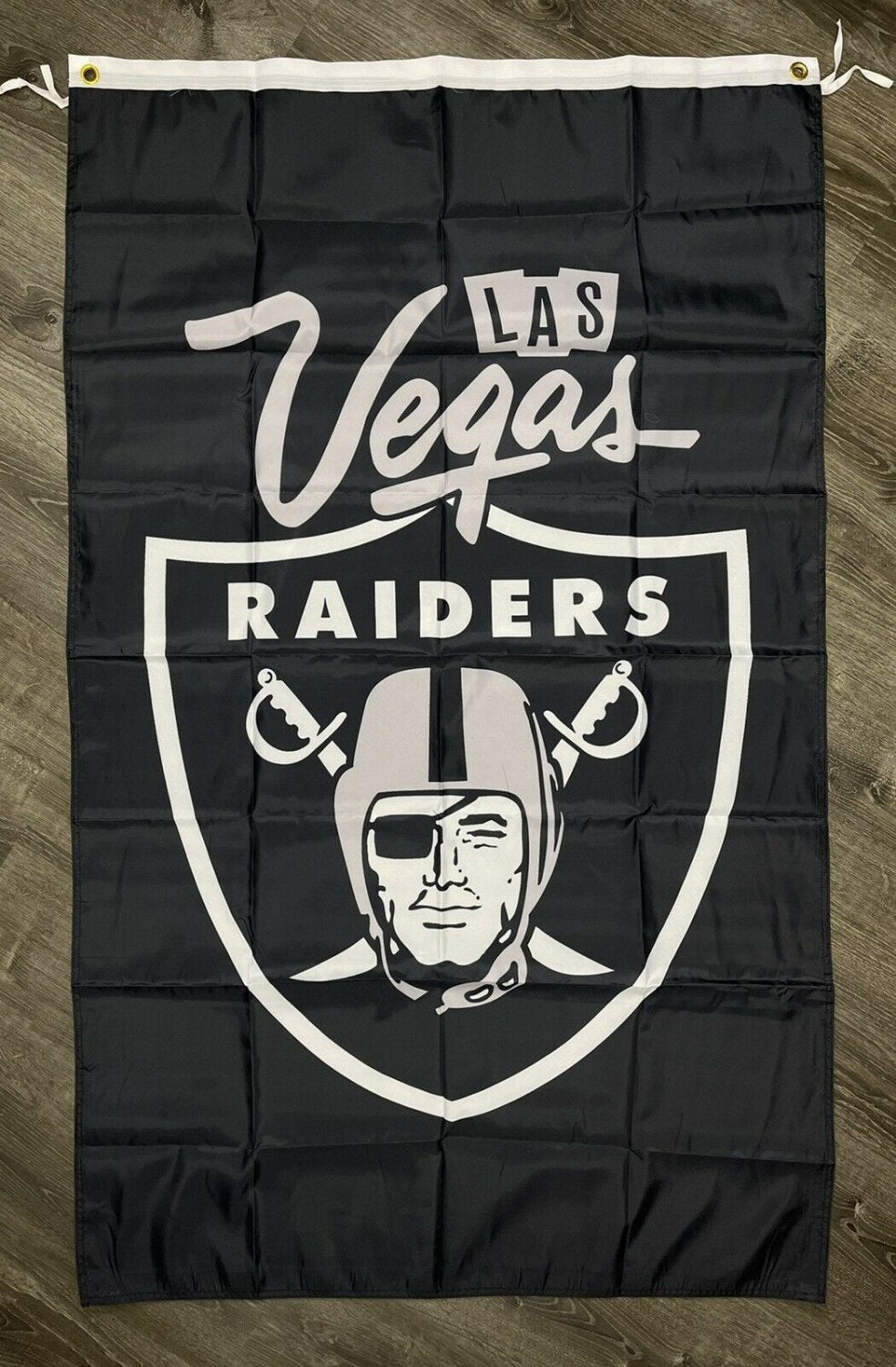 Las Vegas Raiders Vertical Raider Nation Flag 3x5 ft Man-Cave Banner The Blackhole
