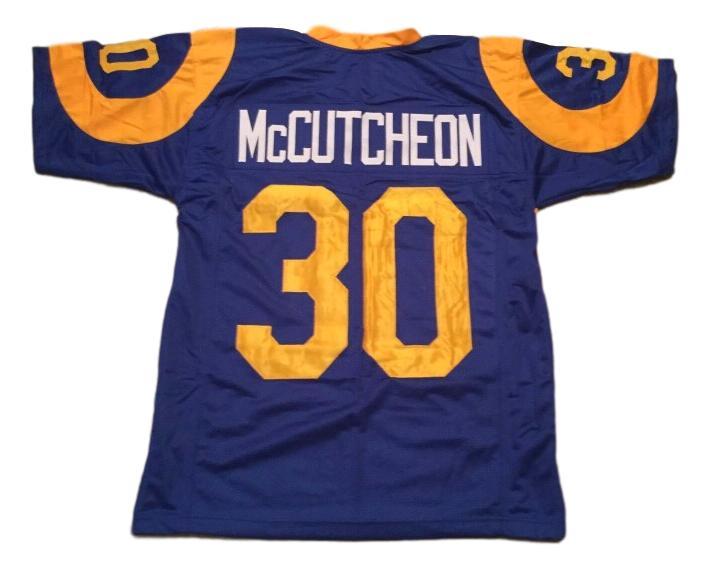 Lawrence McCutcheon CUSTOM STITCHED Unsigned Football Jersey Blue