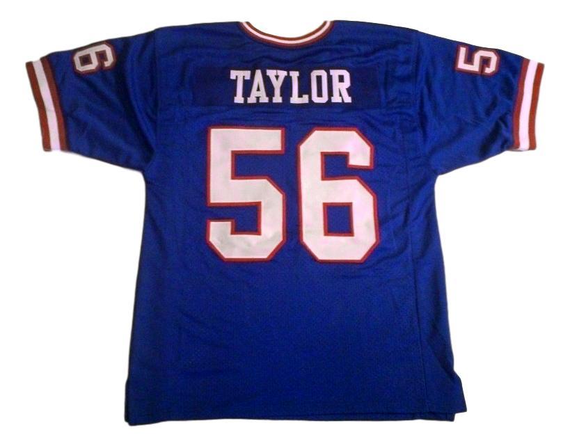 Lawrence Taylor CUSTOM STITCHED Unsigned Football Jersey Blue