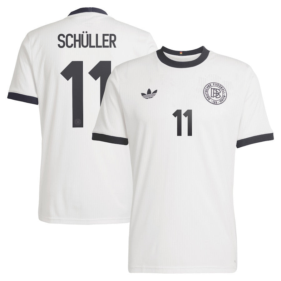 Lea Schüller 11 Germany National Team 125th Anniversary Men Jersey – White