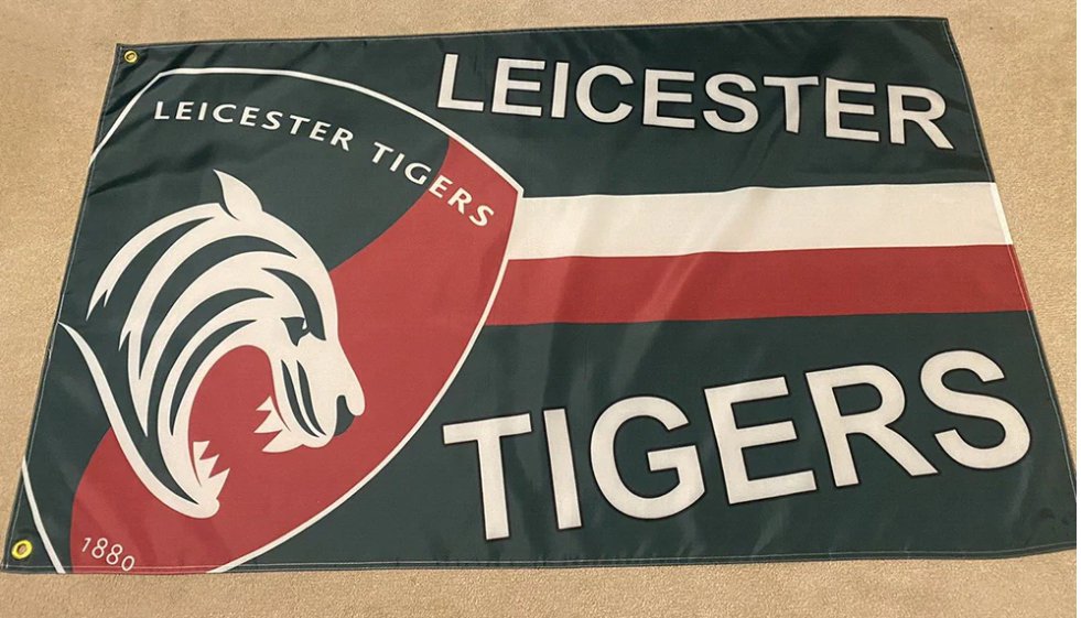 Leicester Tigers City Football Club Flag 3x5ft Banner Polyester