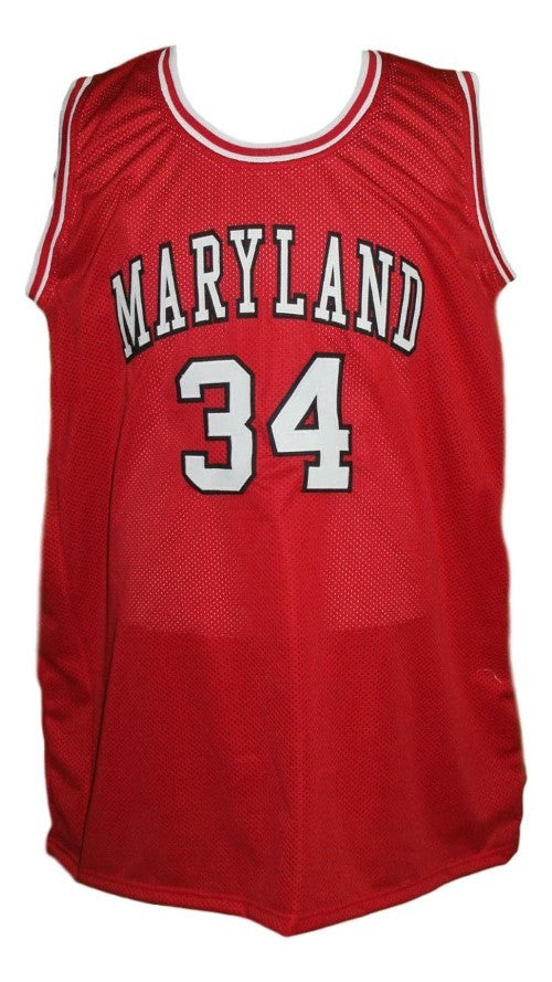 Len Bias Jersey #34 Maryland College Basketball Red