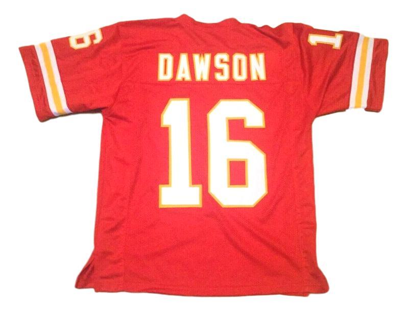 Len Dawson CUSTOM STITCHED Unsigned Football Red Jersey
