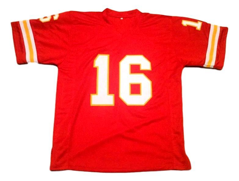 Len Dawson CUSTOM STITCHED Unsigned Football Red Jersey