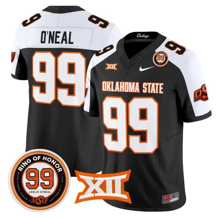 Leslie O'neal Jersey #99 Oklahoma State 2026 Leslie O'neal Stitched