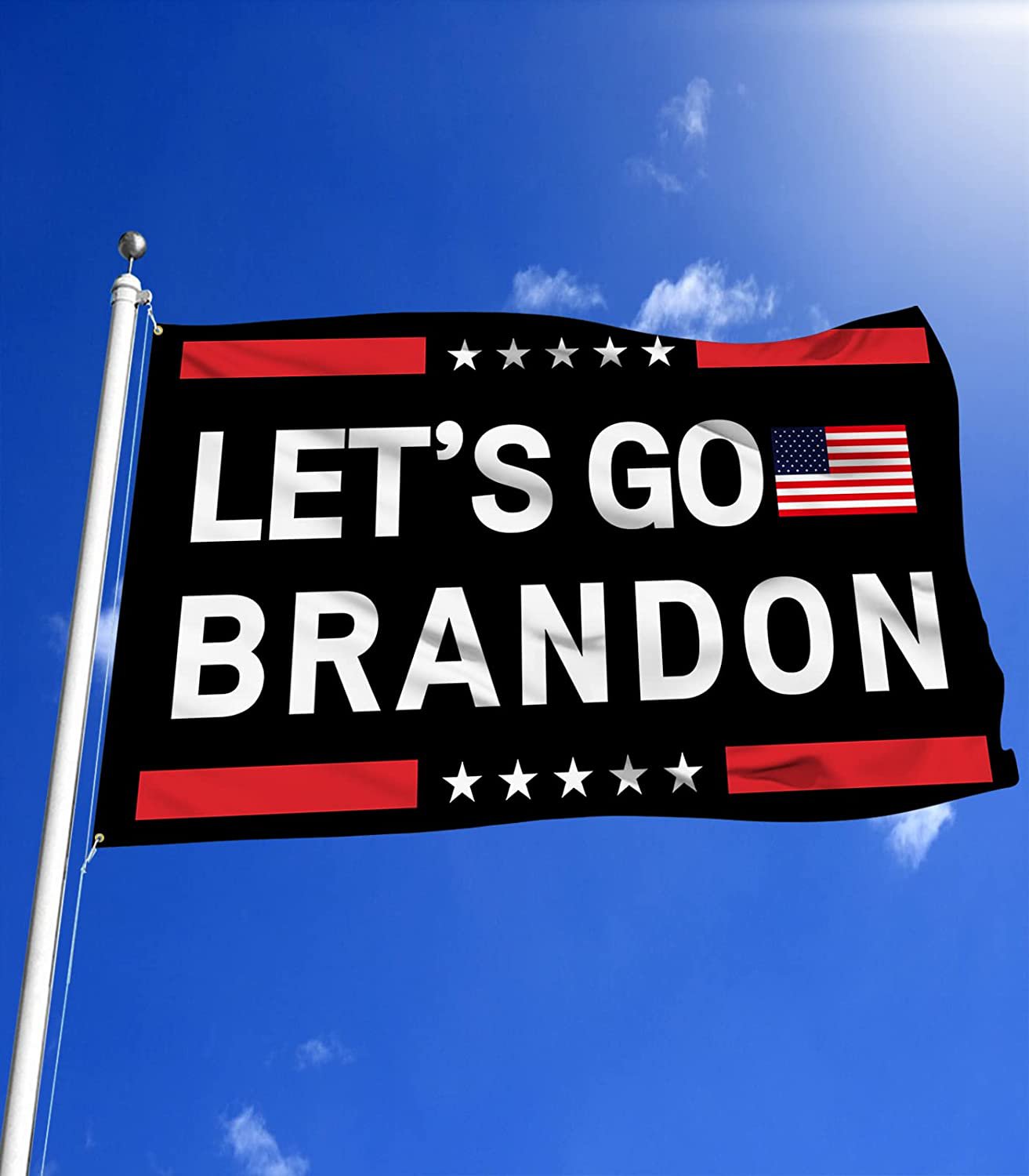 Let’s Go Brandon 3X5Ft Flags with Brass Grommet FJB Indoor Outdoor Flags & Banners Sign