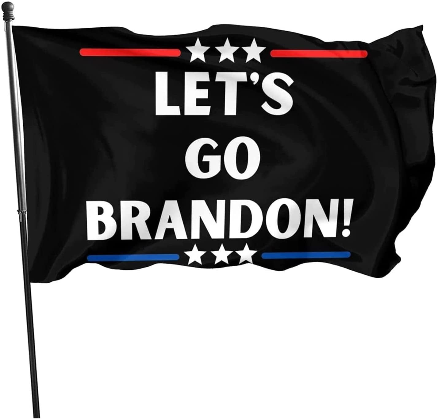 Let’s Go Brandon Flag for Wall College 3x5Ft Black With Brass Grommets
