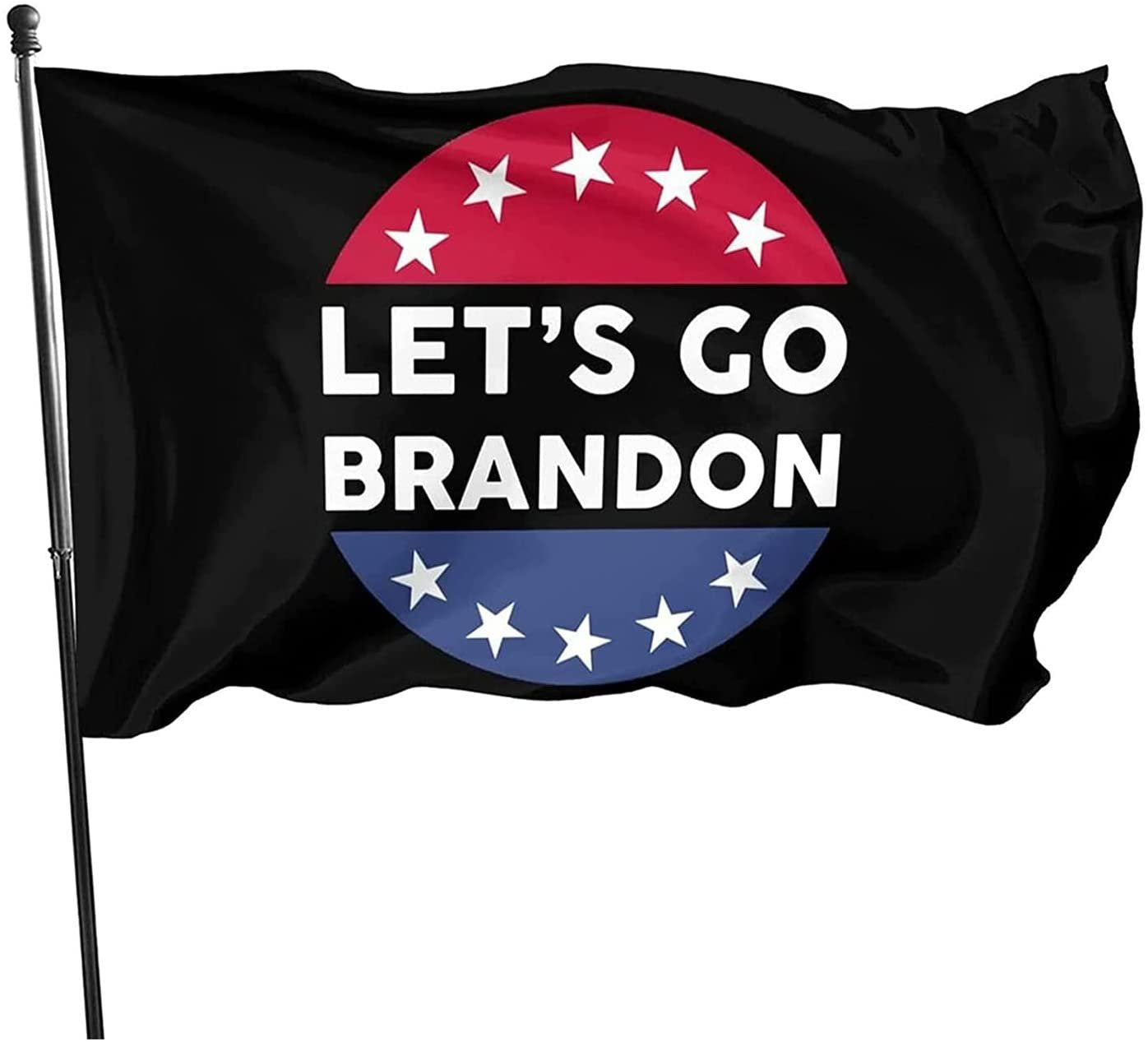 Let’s Go BrandonFlag for Wall College 3x5Ft Red Black With Brass Grommets