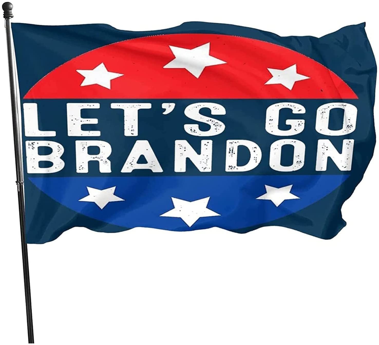 Let’s Go Brandon Flag for Wall College 3x5 Ft Red Blue with Brass Grommets