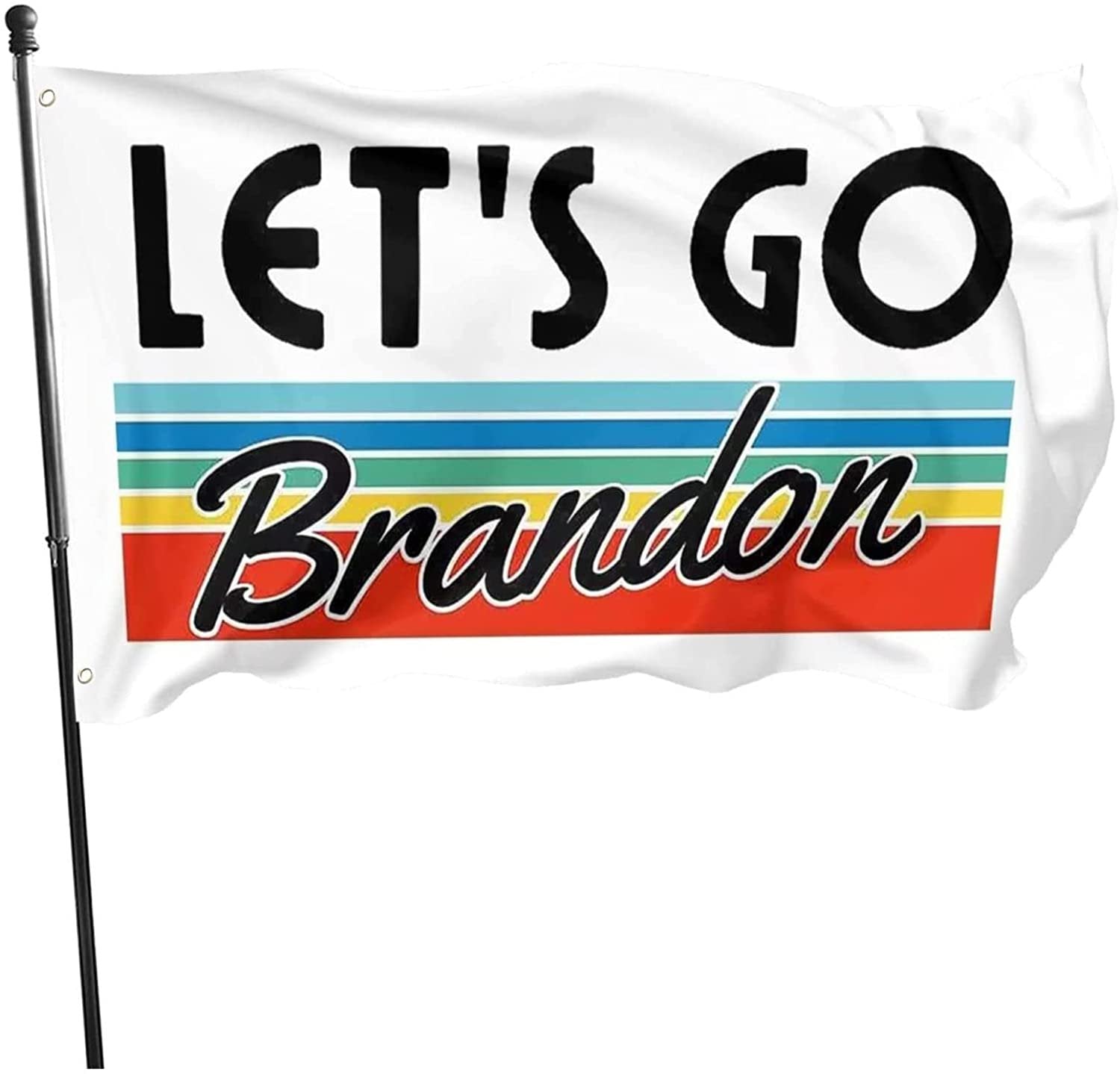 Let’s Go BrandonFlag for Wall College 3x5Ft White With Brass Grommets