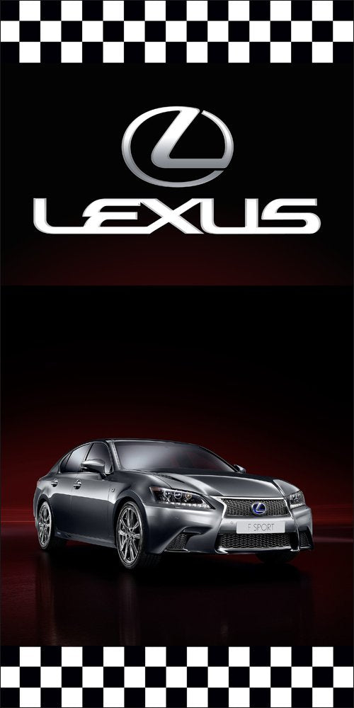 Lexus Car Flag Vertical 3X5 Ft Polyester Banner USA 90x150cm