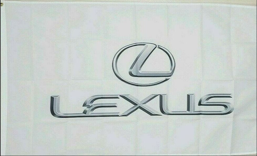 Lexus White Flag 3X5 Ft Polyester Banner USA 90x150cm