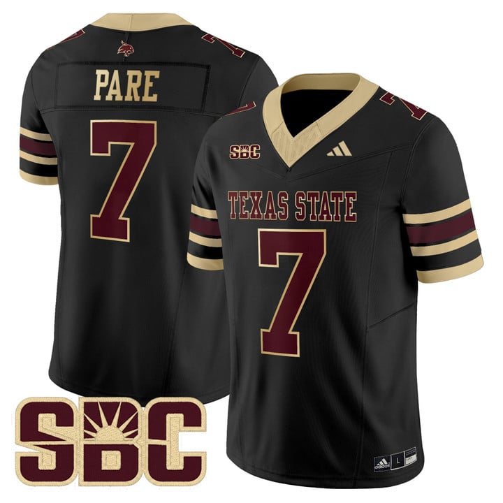 Lincoln Pare Jersey #7 Texas State Bobcats 2025 Limited Stitched