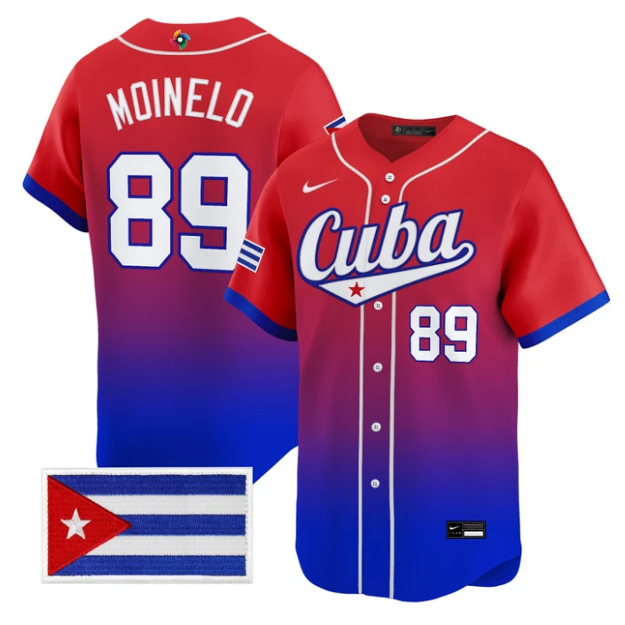 Livan Moinelo Jersey #89 Cuba World Baseball Classic 2026 Stitched