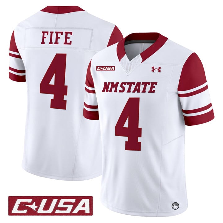 Logan Fife Jersey #4 New Mexico State Aggies 2025 Vapor Stitched