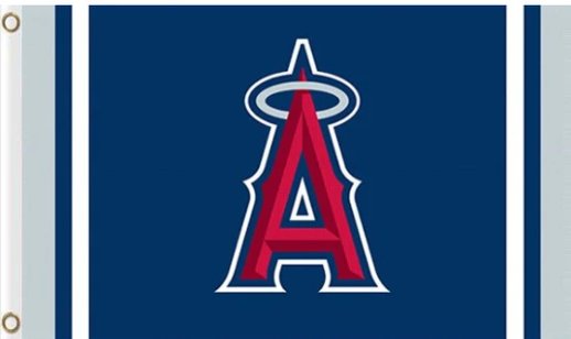 Los Angeles Angels Custom Flag 3X5Ft Banner USA Polyester with Brass Grommets
