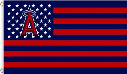 Los Angeles Angels Flag 3X5Ft Banner USA Polyester with Brass Grommets
