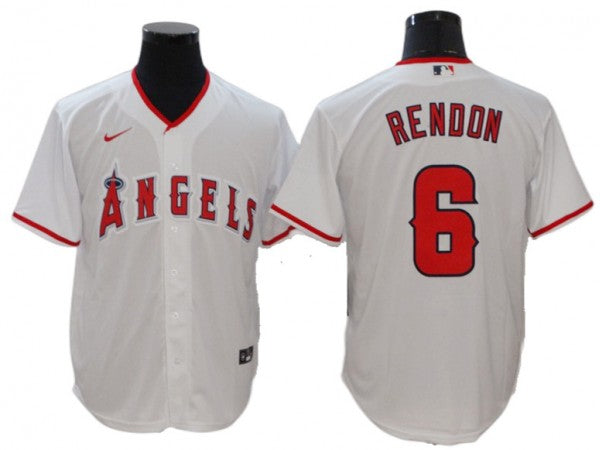Los Angeles Angels #6 Anthony Rendon White Home Cool Base Jersey