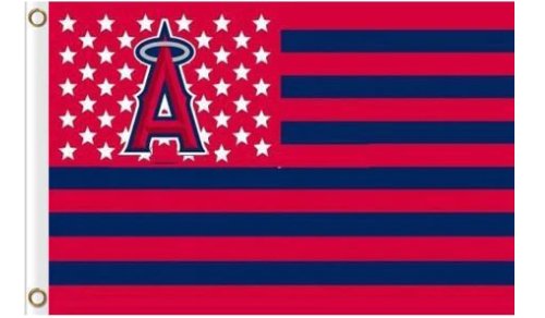 Los Angeles Angels of Anaheim USA Flag 3X5Ft Banner USA Polyester with Brass Grommets
