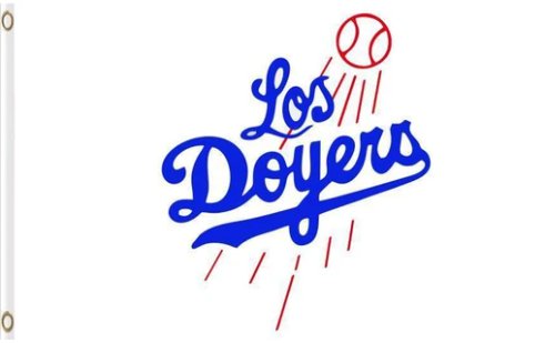 Los Angeles Dodgers Baseball Cub Flag 3X5Ft Banner USA Polyester with Brass Grommets