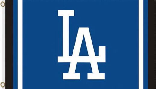 Los Angeles Dodgers Custom US Flag 3X5Ft Banner USA Polyester with Brass Grommets