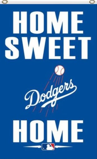 Los Angeles Dodgers Home Sweet Flag 3X5Ft Banner USA Polyester with Brass Grommets (Copy)