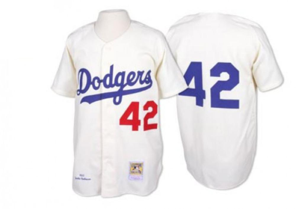 Los Angeles Dodgers Jackie Robinson White Throwback Jersey