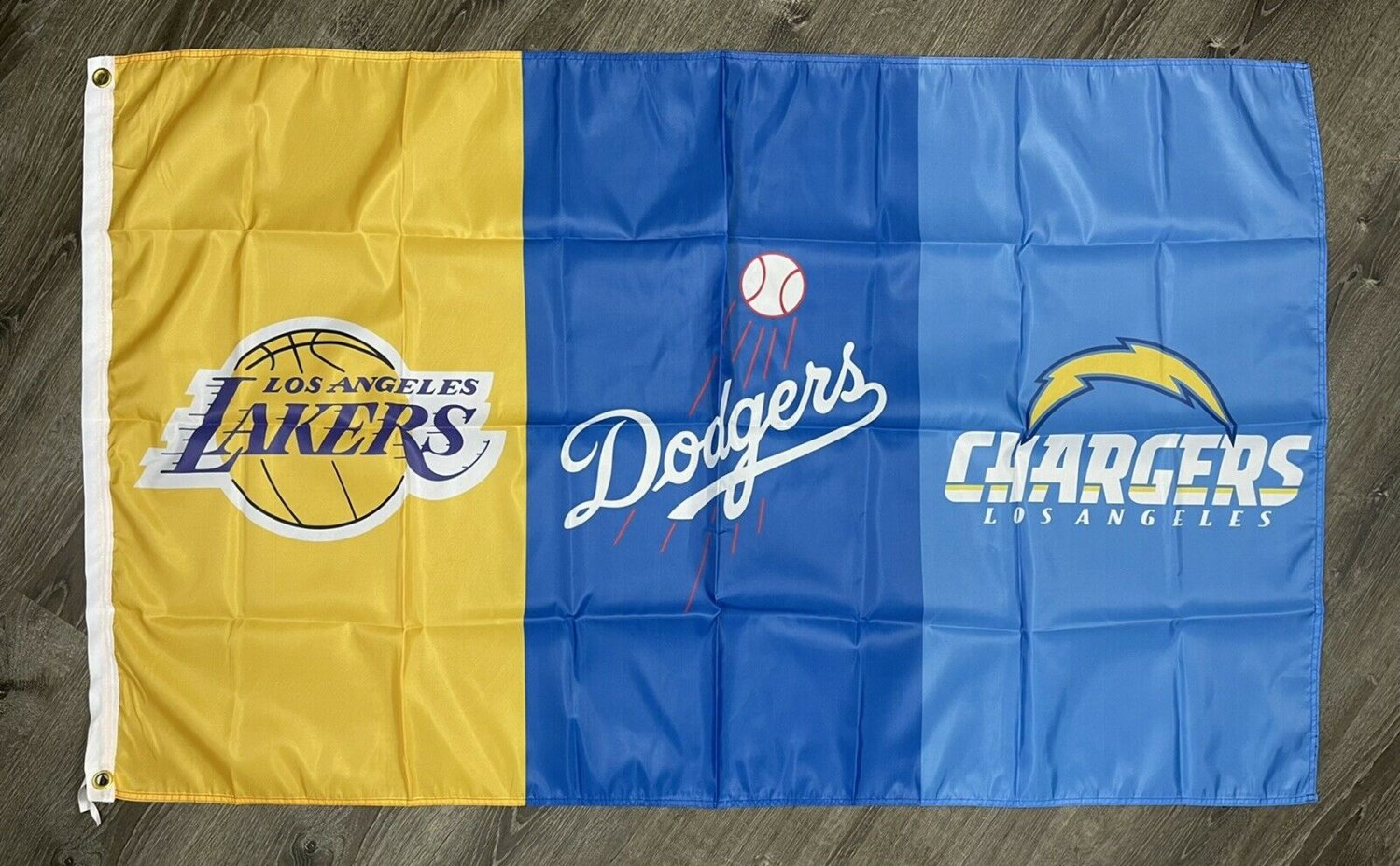 Los Angeles Dodgers Lakers Chargers Flag 3x5 ft Banner Garage Man-Cave