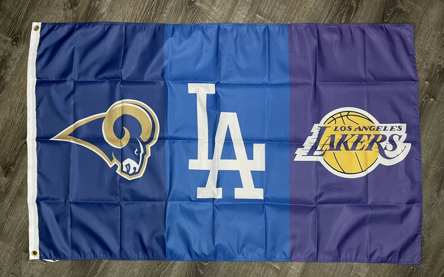 Los Angeles Dodgers Lakers Rams Flag 3x5 ft Sports Banner Man-Cave