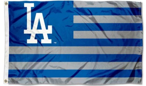Los Angeles Dodgers Nation Flag 3X5Ft Banner USA Polyester with Brass Grommets