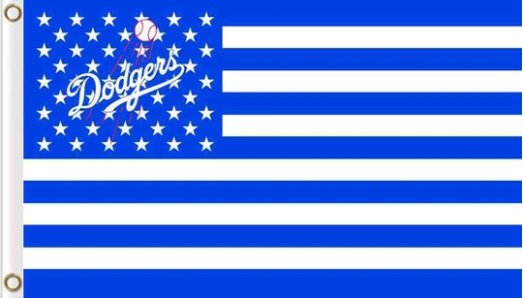 Los Angeles Dodgers Sport US Flag 3X5Ft Banner USA Polyester with Brass Grommets