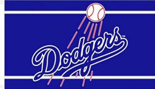 Los Angeles Dodgers US Flag 3X5Ft Banner USA Polyester with Brass Grommets