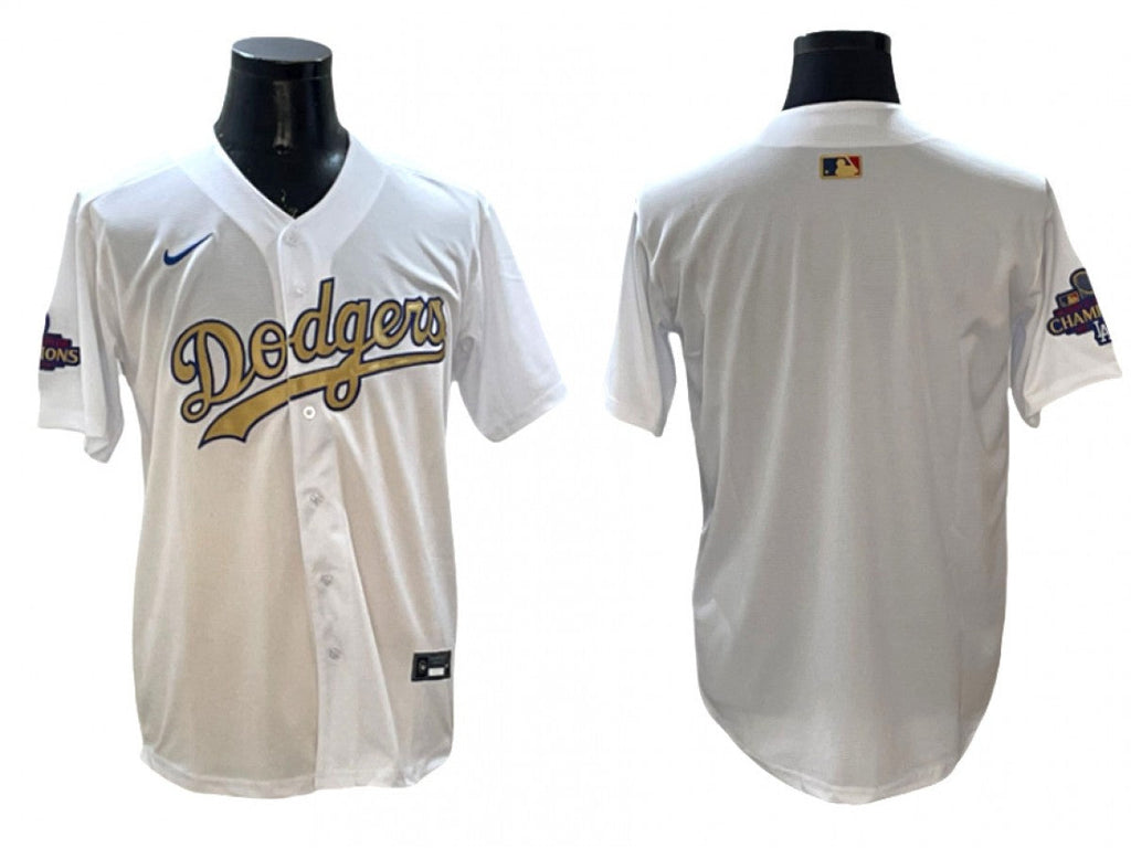 Los Angeles Dodgers White 2025 Gold Collection Limited Jersey