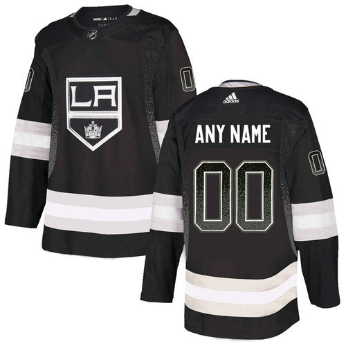 Los Angeles Kings Black Customized Team Logos Fashion Jersey