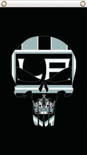 Los Angeles Kings Skull Flag 3X5Ft Polyester Digital Print Banner USA
