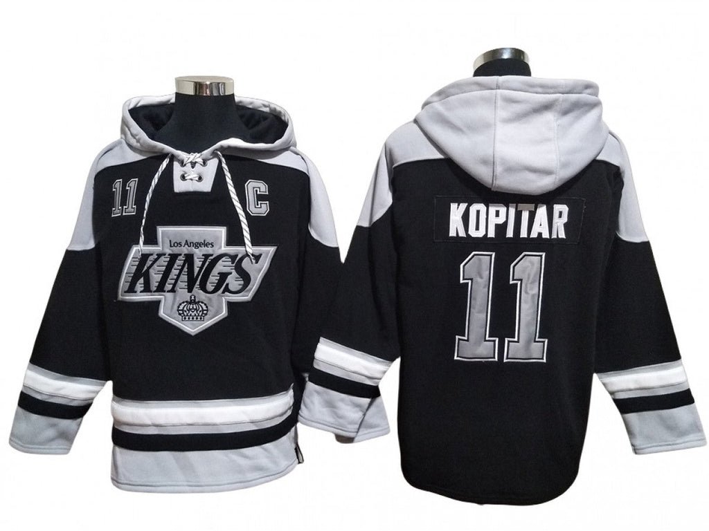 Los Angeles Kings #20 Luc Robitaille Pullover Hoodie Black