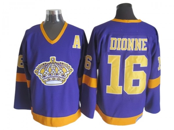 Los Angeles Kings #16 Marcel Dionne 1970 Vintage CCM Jersey - Purple