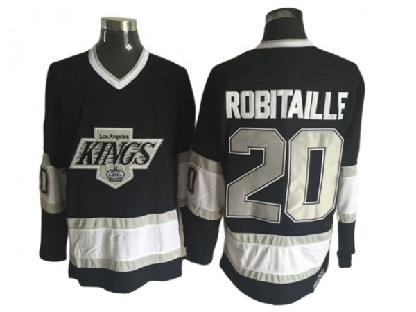 Los Angeles Kings #20 Luc Robitaille 1993 Vintage CCM Jersey - Black