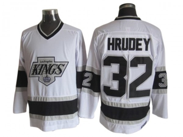 Los Angeles Kings #32 Kelly Hrudey 1993 Vintage CCM Jersey -White