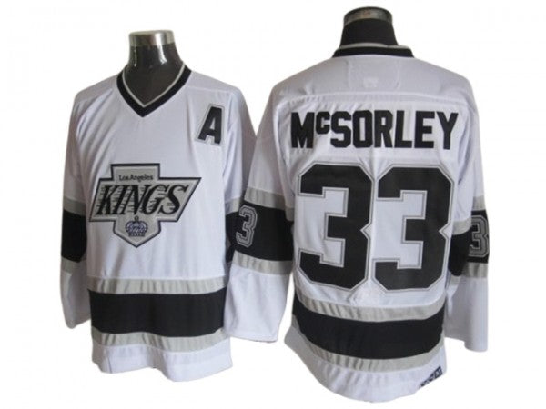 Los Angeles Kings #33 Marty McSorley 1993 Vintage CCM Jersey - White