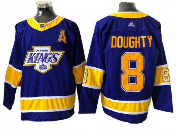 Los Angeles Kings #8 Drew Doughty Purple 2020&21 Reverse Retro Jersey