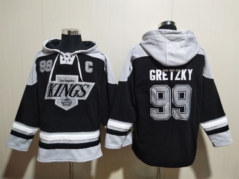Los Angeles Kings #99 Wayne Gretzky Pullover Hoodie Black