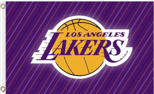 Los Angeles Lakers Team Flag 3X5Ft Polyester Banner USA Digital Print
