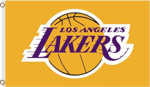 Los Angeles Lakers Team Yellow Flag 3X5Ft Polyester Banner USA Digital Print