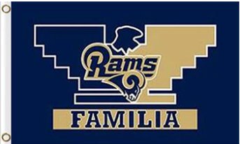 Los Angeles Rams Familia Flag 3X5 Ft Polyester Banner USA 90x150cm