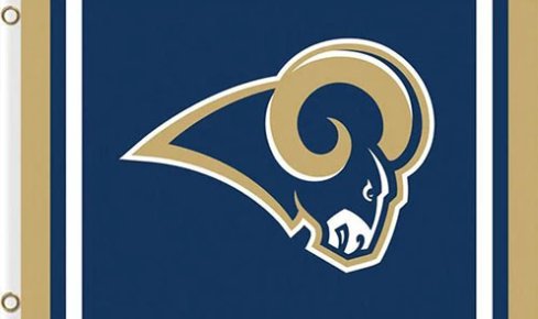 Los Angeles Rams Stripe Flag 3X5 Ft Polyester Banner USA 90x150cm